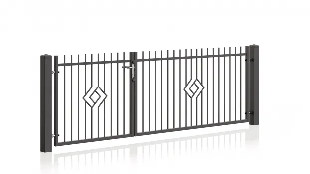 Tor mit Einteilung 1/3 u. 2/3